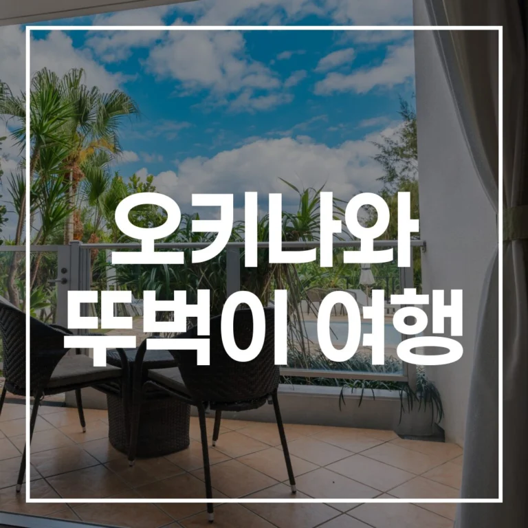 오키나와 뚜벅이 여행 렌트카 없는 가족 교통 가이드