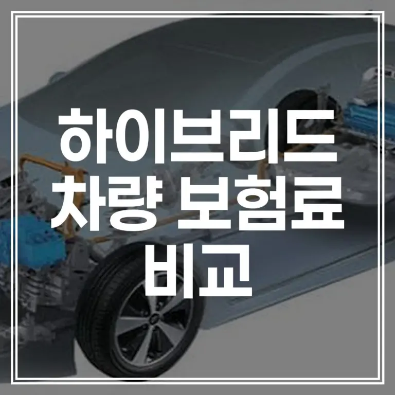 하이브리드 차량 보험료 할인 2026 ｜ 15% 완벽 가이드 (+1분 비교)