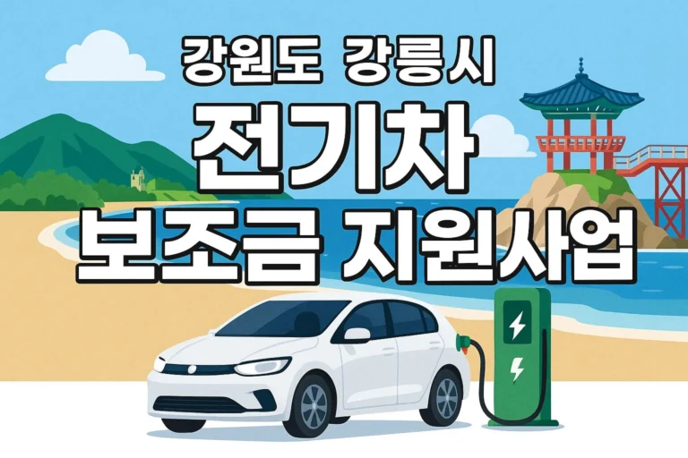 강릉시 전기차 보조금지원사업