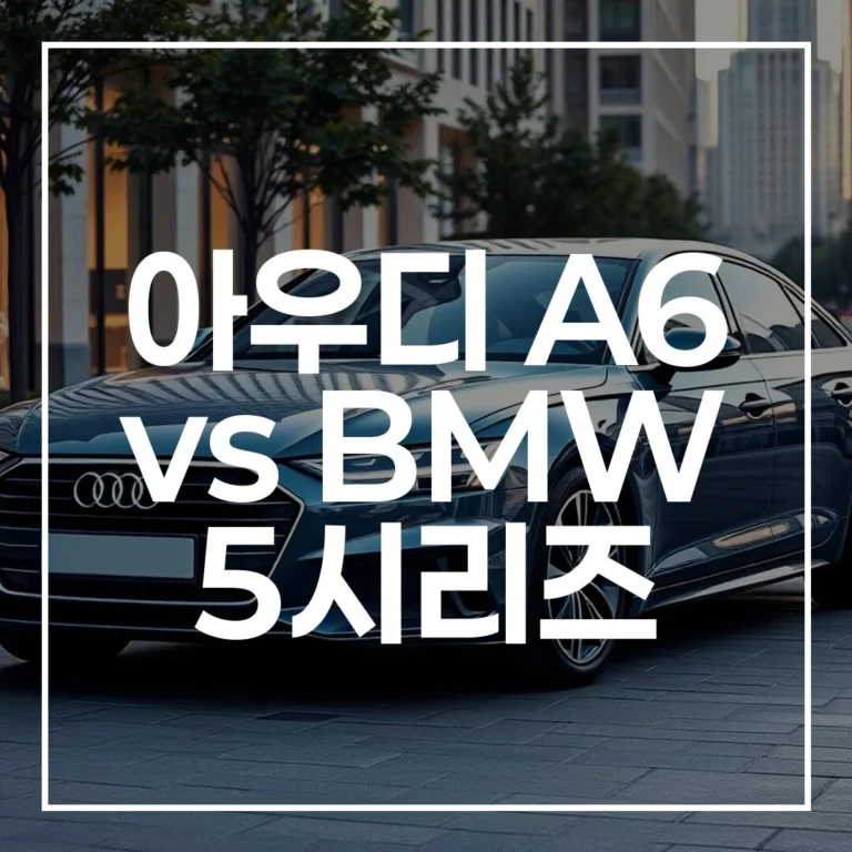 아우디 A6 vs BMW 5시리즈: 2026 PHEV 구매 가이드