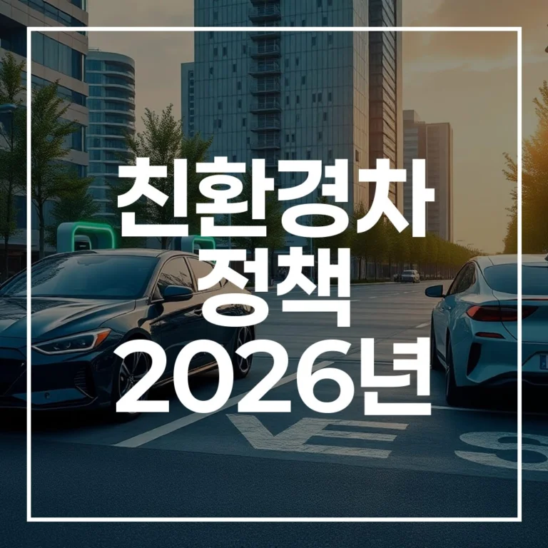 2026년 친환경차 정책 완벽 분석: 보조금부터 아이오닉 6, EV6 기술까지