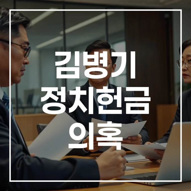 김병기 정치헌금 의혹의 모든 것: 최신 수사 상황부터 내부 갈등까지 심층 분석