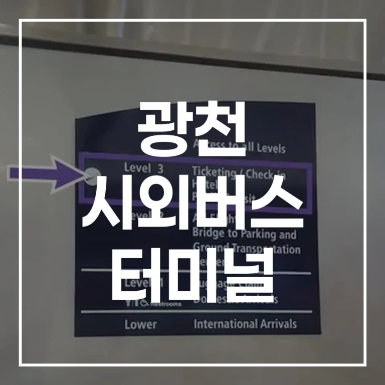 광천 시외버스 터미널 2026 설날 귀성길 예매 시간표 맛집 주차