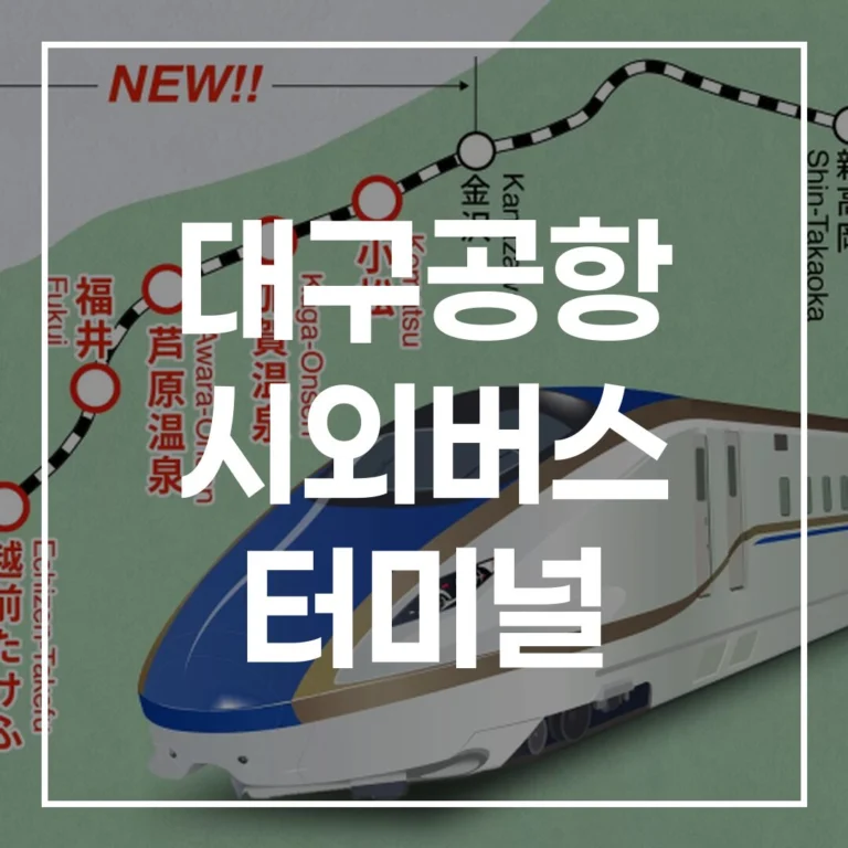 대구공항 시외버스 터미널 명절: 예매, 시간표, 맛집, 주차