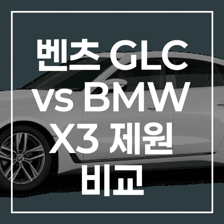 2026 GLC, X3, GV70, 벨라 비교: SUV 구매 가이드