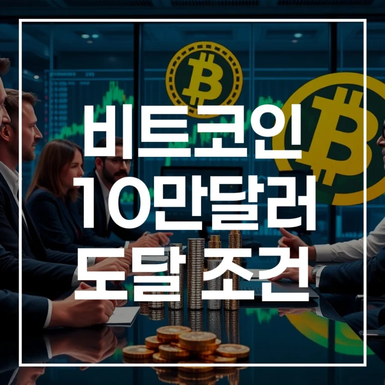 비트코인 10만달러 도달 조건: 매수 타이밍 전략