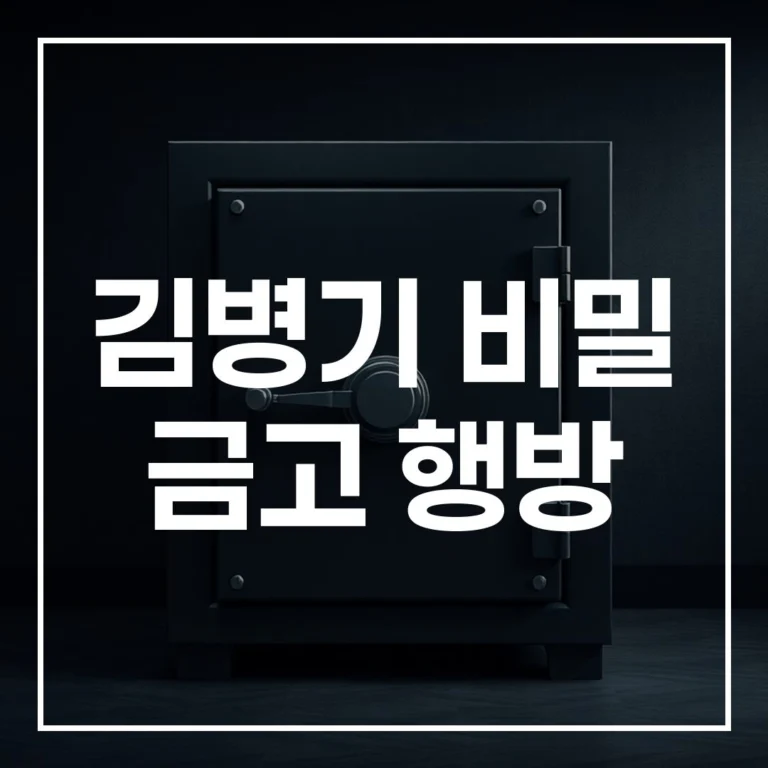 김병기 비밀 금고 행방: 증거 은닉, 출국금지 조치