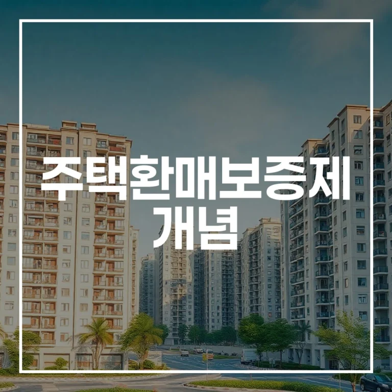 주택환매보증제 개념 총정리: 미분양·실거주자 보호