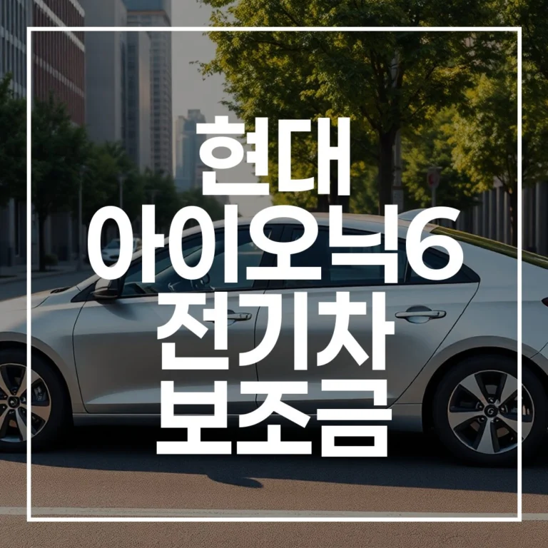 2026 현대 아이오닉6 전기차 보조금, EV6 비교 총정리