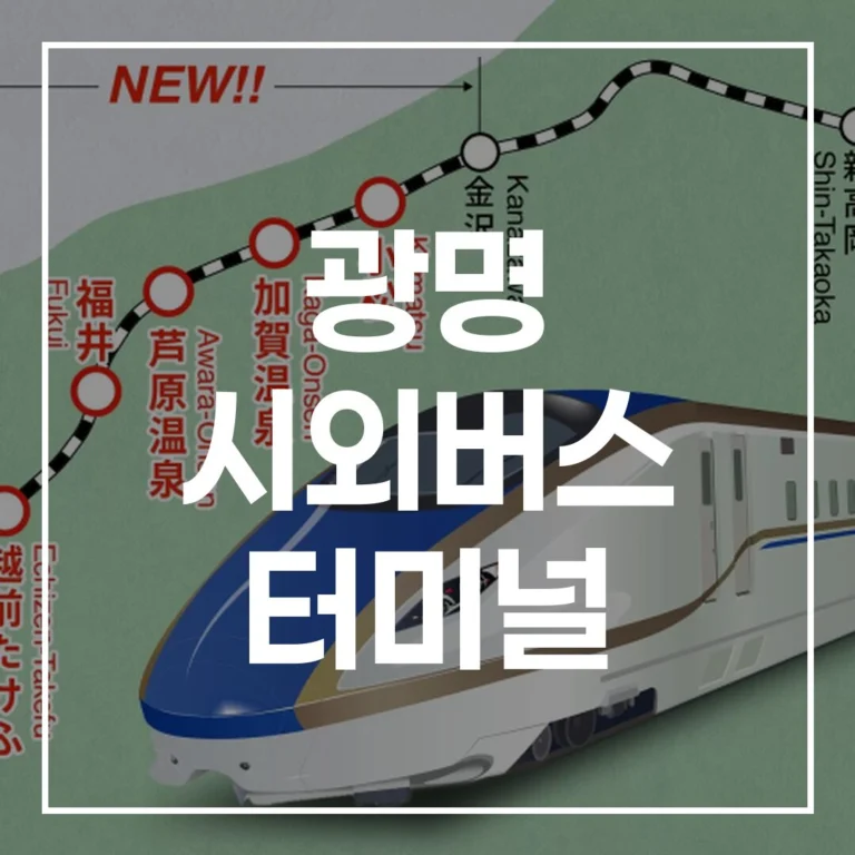 광명 시외버스 터미널 설날 예매 전쟁, 시간표부터 맛집, 주차 꿀팁까지 이 글 하나로 끝!
