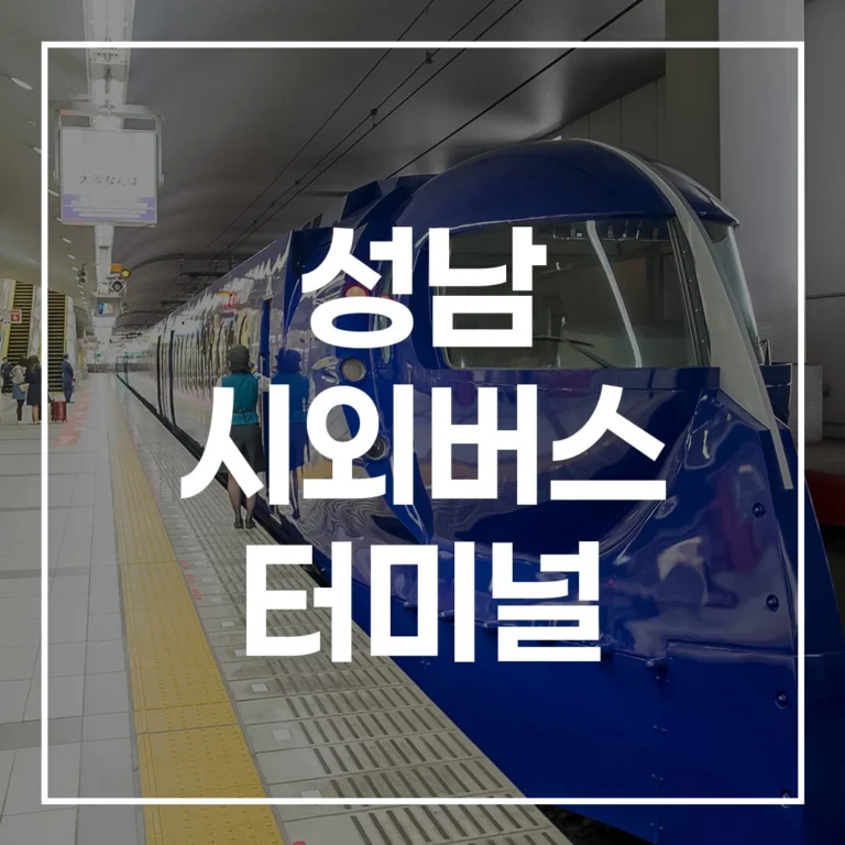 성남 시외버스 터미널 설날 예매 전쟁, 시간표부터 맛집, 주차까지 이 글 하나로 종결!