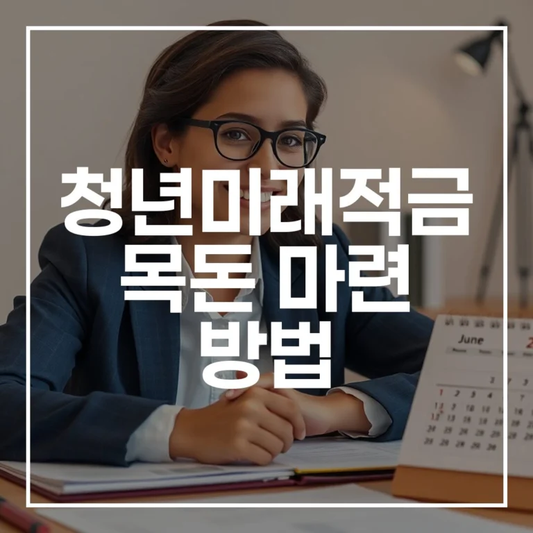 청년미래적금 목돈 마련 방법 3년 만기 전략 금융 초보 팁