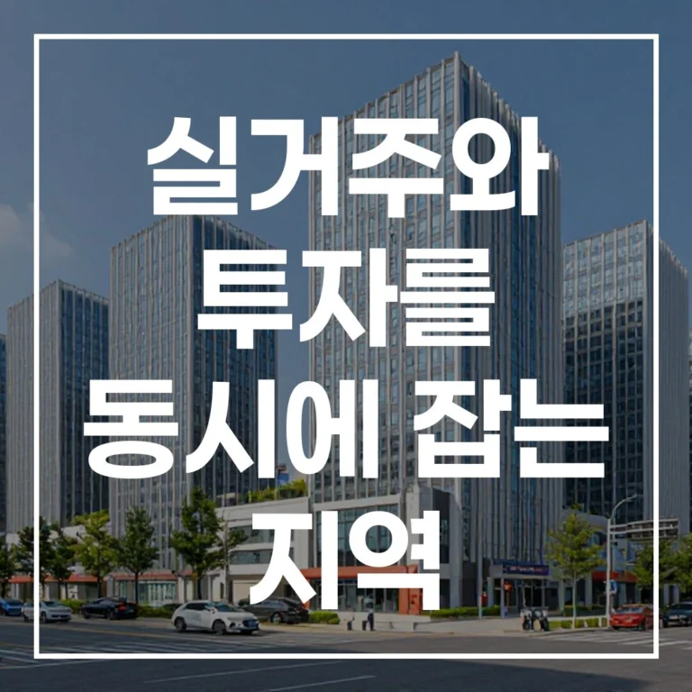 2026 실거주 투자: 남양주 강동구 최종 선택