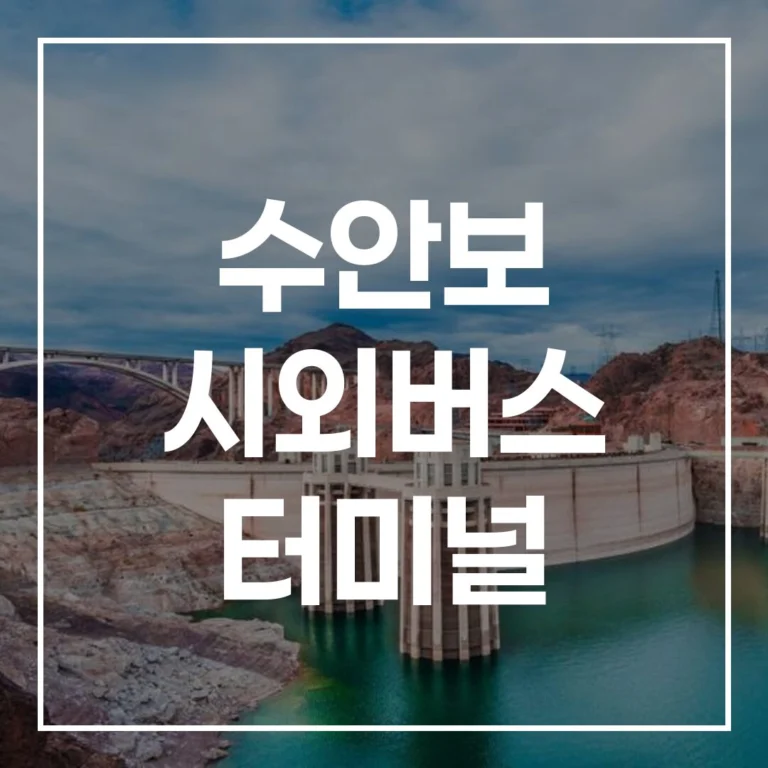 수안보 터미널 설날 예매 전쟁, 시간표부터 맛집까지 이 글 하나로 끝!