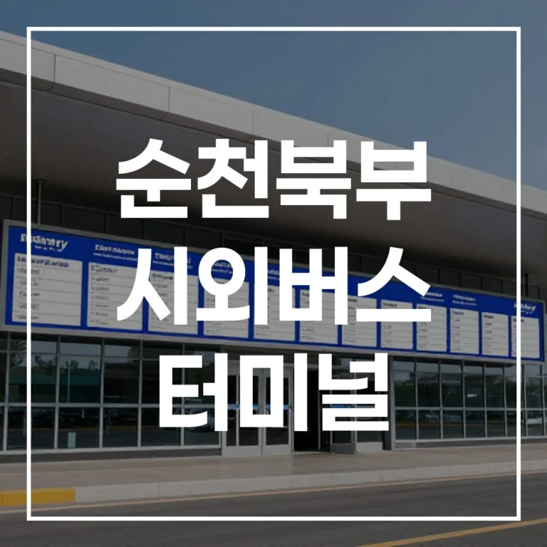 순천북부 터미널 설날 예매 전쟁, 이 글 하나로 끝! (시간표, 맛집, 주차 꿀팁 총정리)