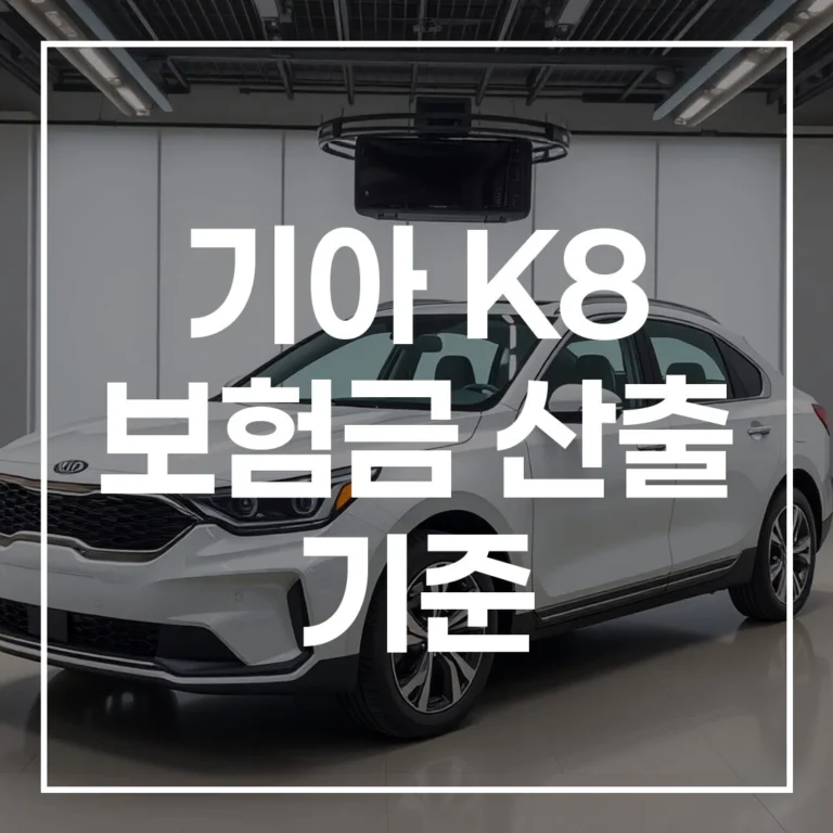 기아 K8 보험금 산출 기준 중고차 보험금 받는 법 차량가액 조회