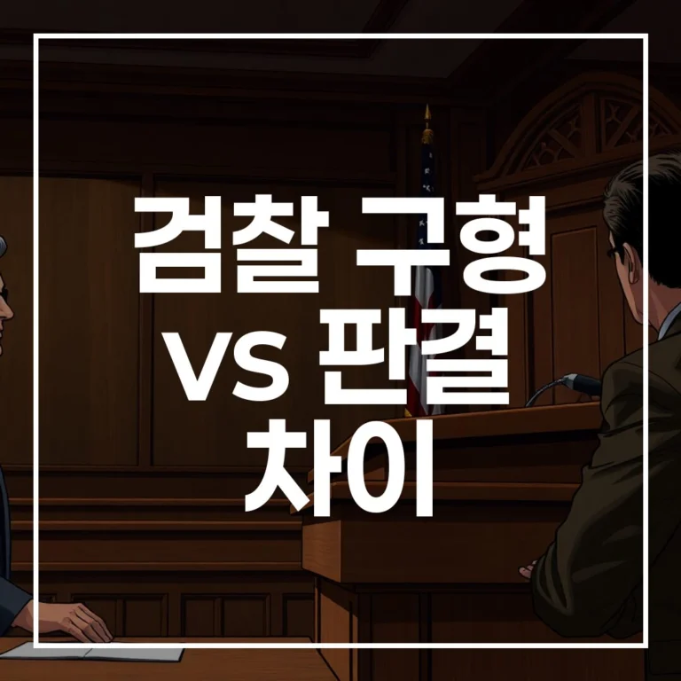징역 10년 구형이 5년 선고되는 이유: 검찰 구형 vs 판결 차이 총정리