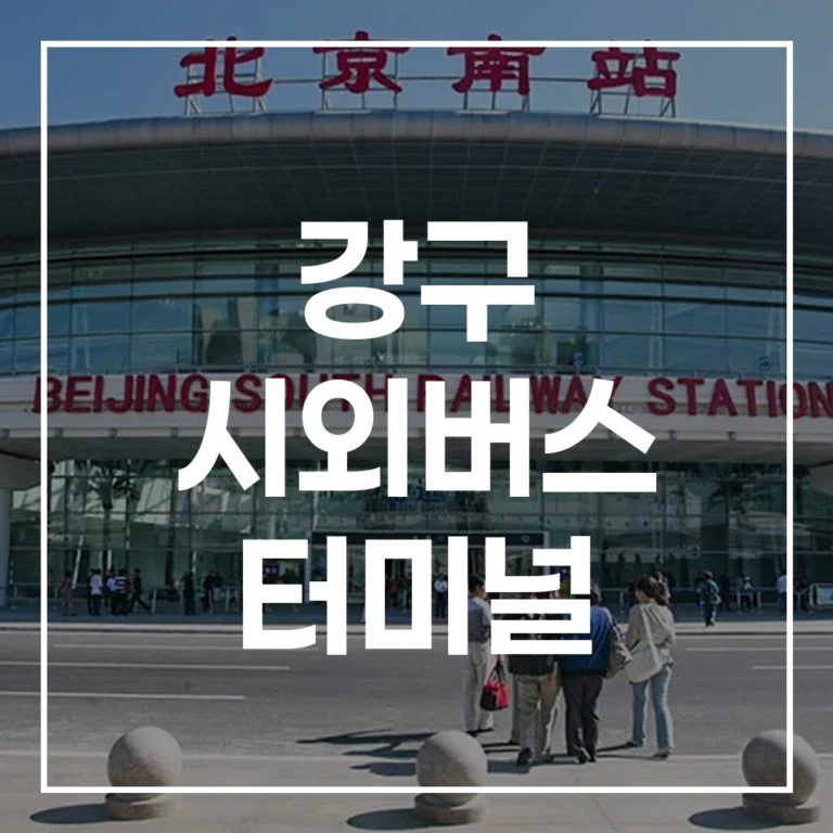강구 시외버스 터미널 설날 예매, 시간표, 맛집, 주차 총정리