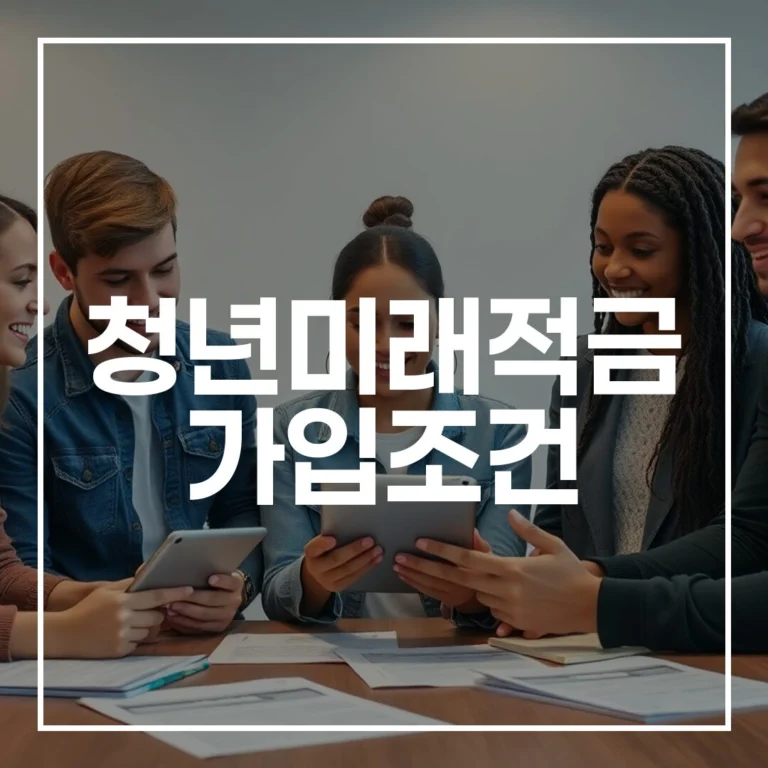 2026 청년미래적금 가입조건: 신청·우대형 완벽정리