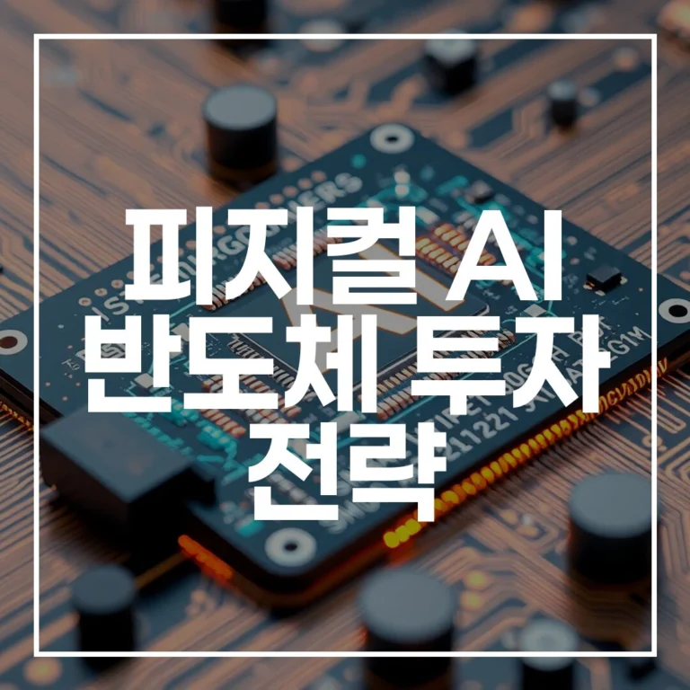 2026년 필승 투자 가이드: 피지컬 AI 반도체 투자 전략과 핵심 관련주 TOP 10