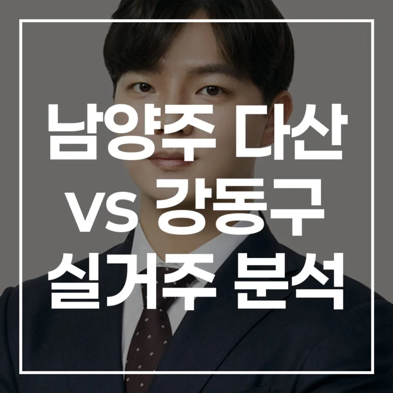 다산 vs 강동구: 8호선 수혜 내 집 마련 실거주 분석 (2026)