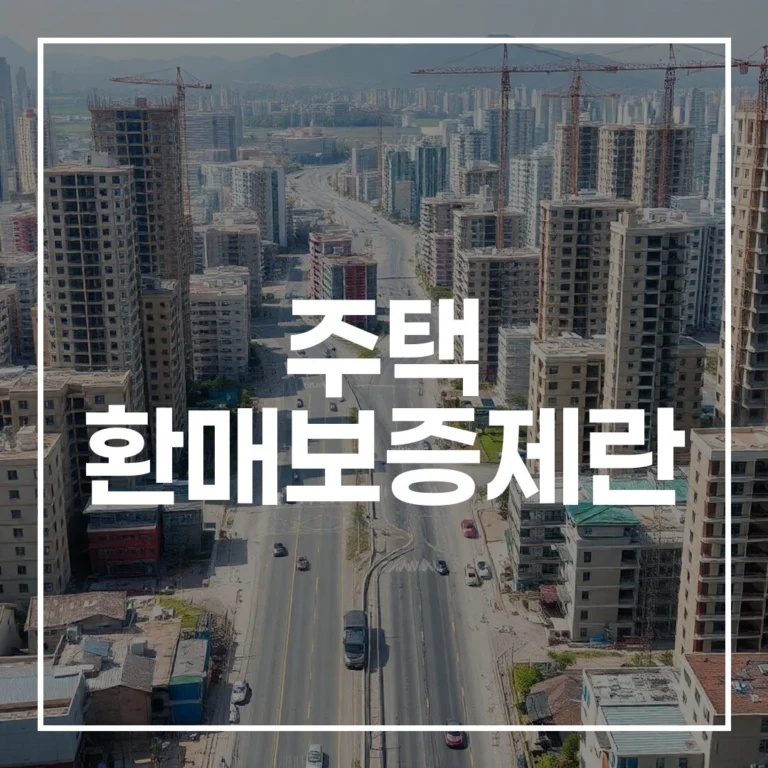 주택 환매보증제란? 2026년 도입, 미분양 해소 A to Z