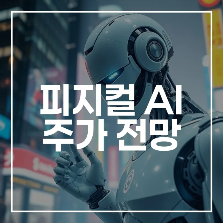 피지컬 AI 주가 전망 현대차 수혜주 완벽 분석