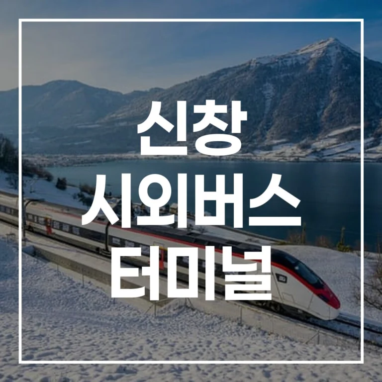 신창 시외버스 터미널 설날 예매 시간표 주차 맛집