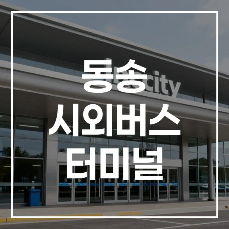 동송터미널 설날: 예매, 시간표, 맛집, 주차 종결
