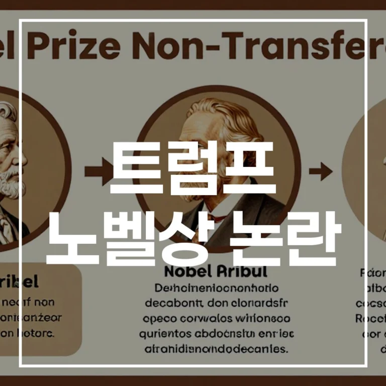 트럼프 노벨상 논란 총정리: 노벨위원회 공식 입장과 ‘양도 불가’ 원칙 파헤치기