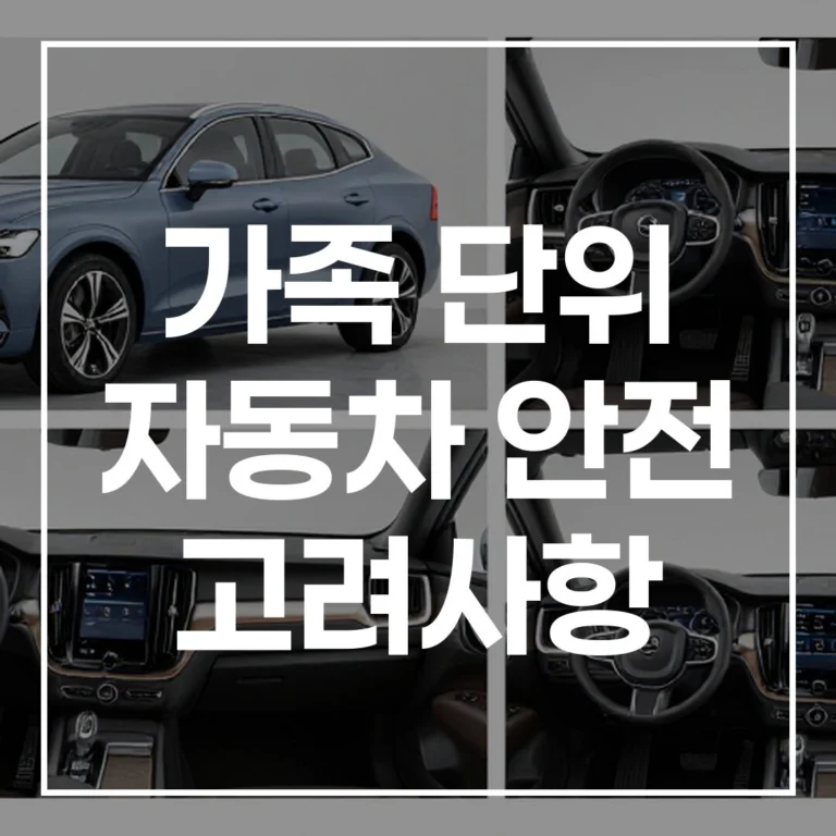 우리 가족을 위한 볼보 EX60: 자동차 안전 선택 가이드