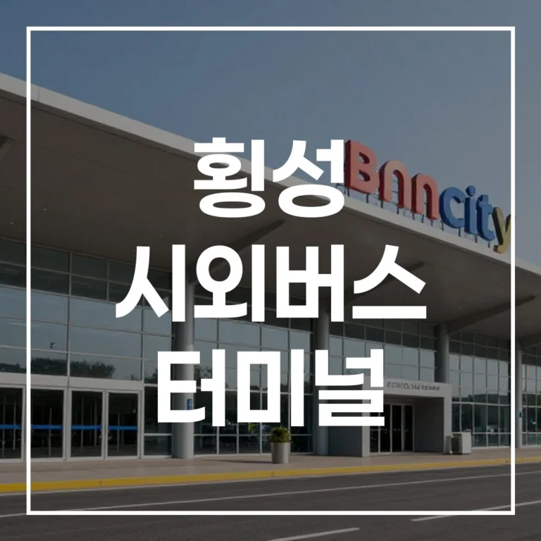 횡성 시외버스 터미널: 설날 예매, 시간표, 노선 완벽 정리