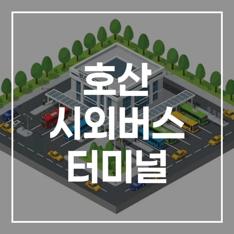 2026 설날 귀경길, 호산 시외버스 터미널 정보 총정리