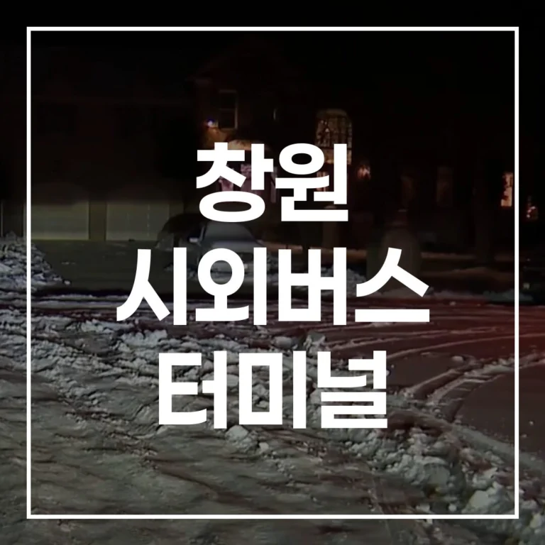 창원 시외버스 터미널 설날 예매 전쟁, 시간표부터 주차까지 완벽 정복!