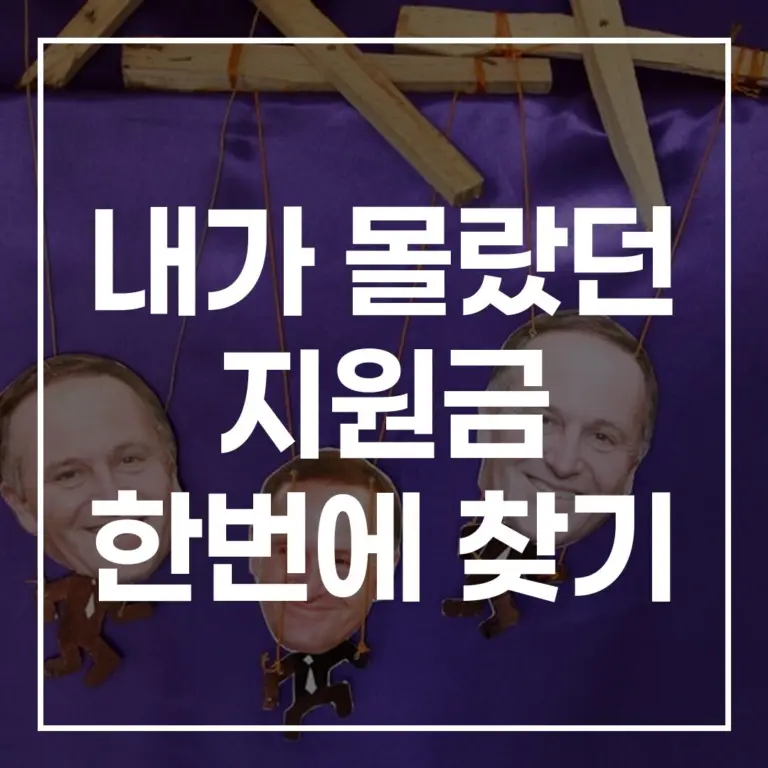 숨은 지원금 찾기: 정부24·복지로 완벽 가이드