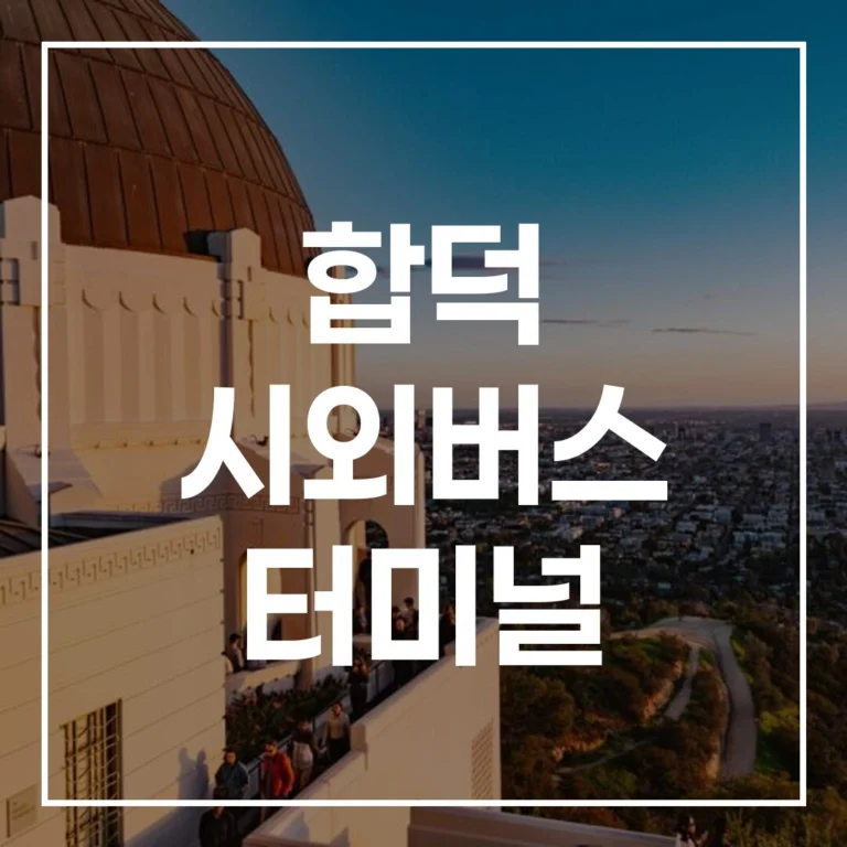 합덕 시외버스 터미널 설날 귀경 버스예매 100% 성공법