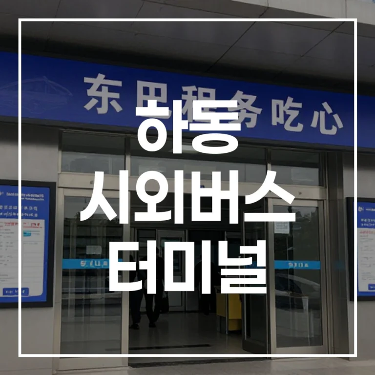 2026 설날 하동 시외버스 터미널 예매·시간표 완벽 가이드
