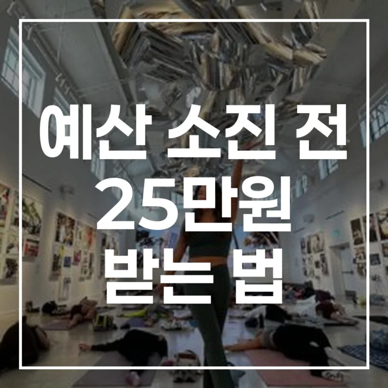 예산 소진 전 25만원 소상공인 바우처 2월 9일 신청법