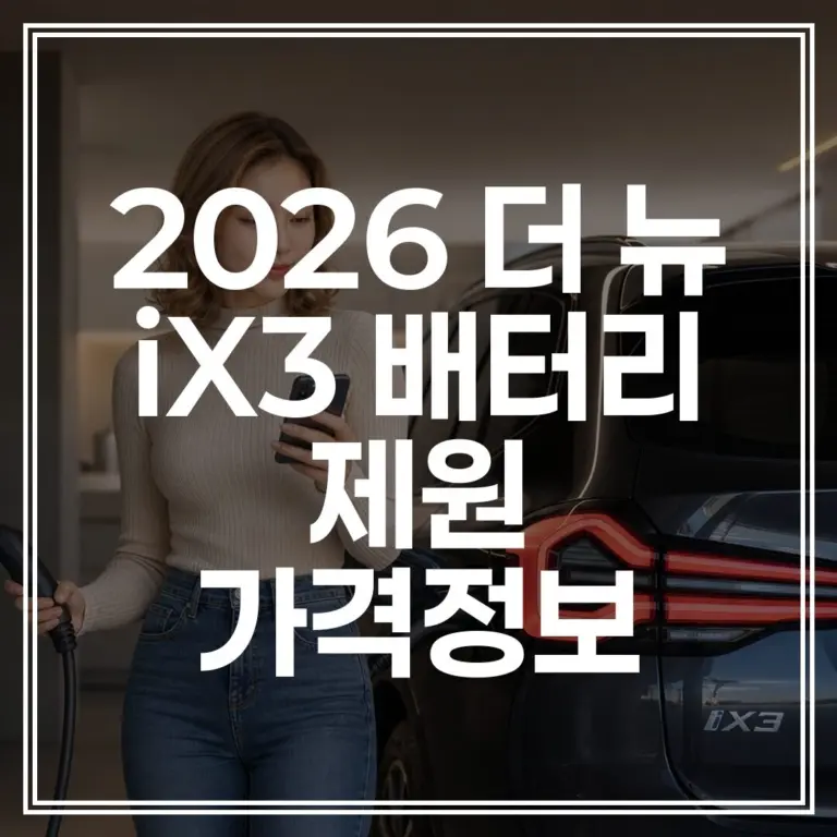 2026 BMW iX3 배터리 주행거리 800km 실화? 제원 완벽 분석