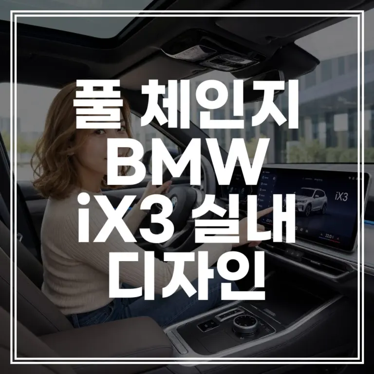 풀 체인지 BMW iX3 실내 디자인 및 최신 기술 제원: 파노라믹 비전의 모든 것