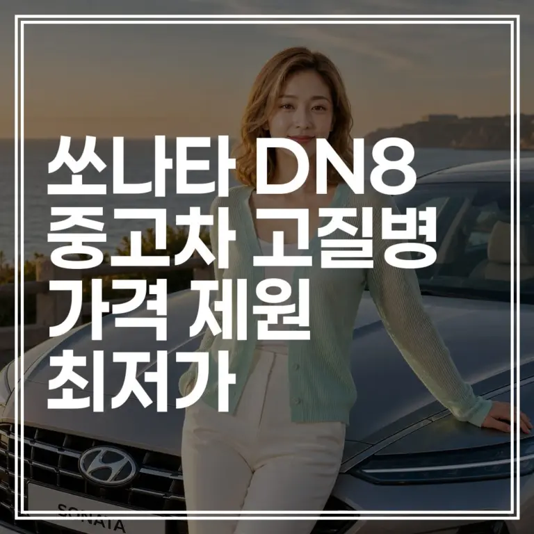 쏘나타 DN8 중고차 | 고질병 제원 가격 총정리 (+최저가 확인)