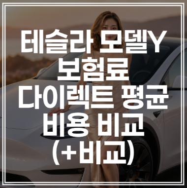 테슬라 모델Y 보험료 | 다이렉트 평균 비용 비교 (+비교)