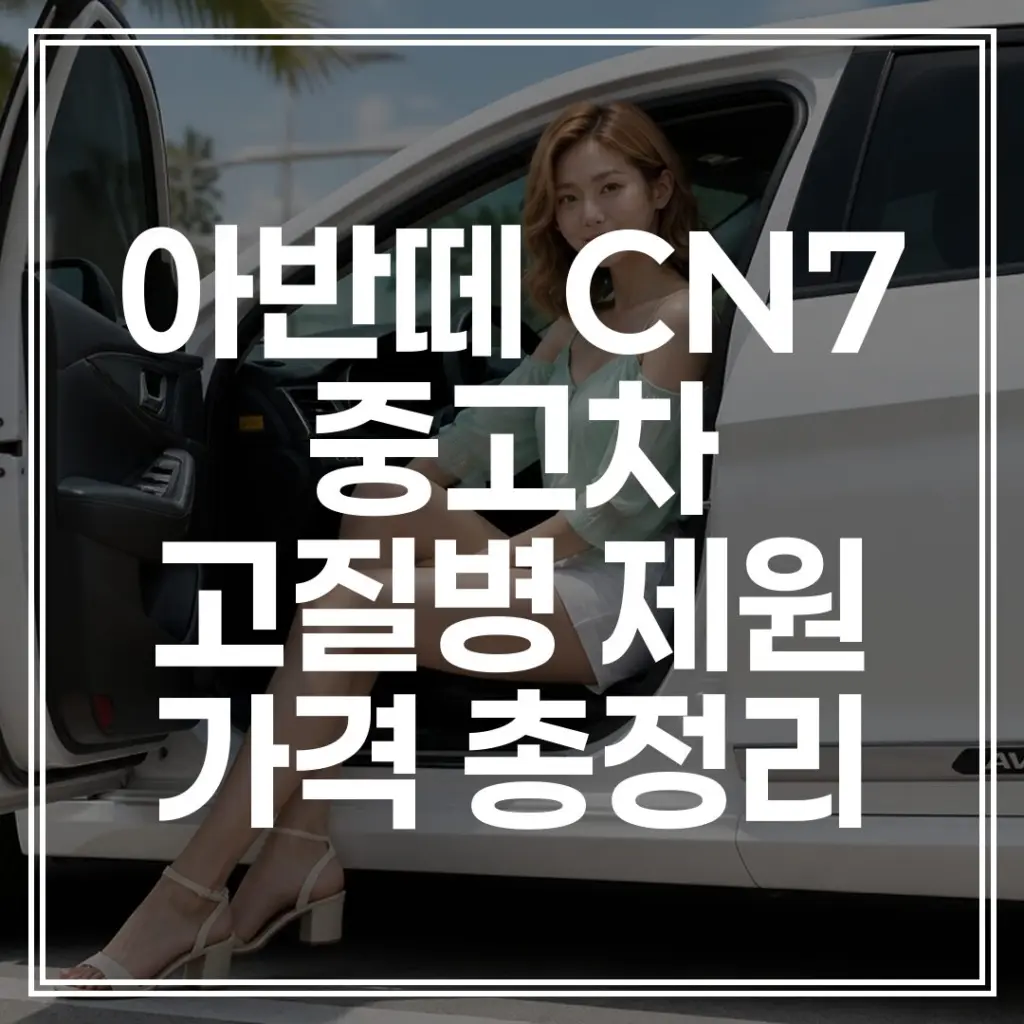 아반떼 CN7 중고차 제원