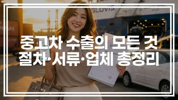 중고차 수출 | 절차·서류·업체 총정리 (+수익 계산법)